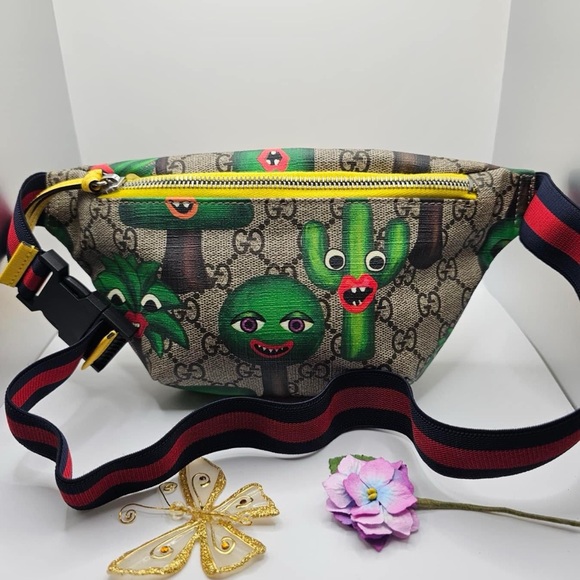 Gucci Handbags - Gucci Mini Bag with Green and Yellow Accents